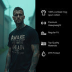 Awake You Who Sleep Men’s Heavyweight Christian T-Shirt | Undead Clothing Co.