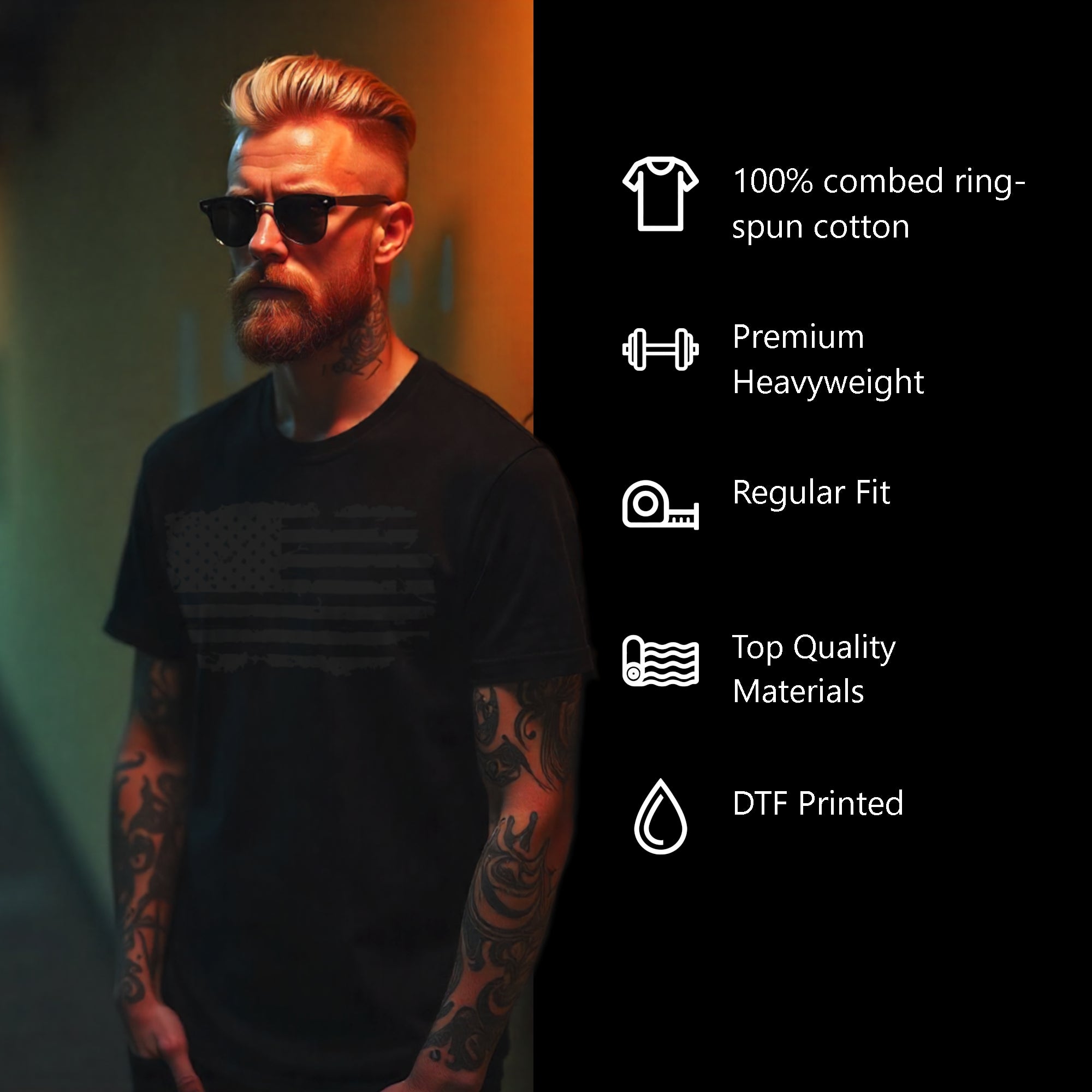 Black Flag Men’s Heavyweight Christian T-Shirt | Undead Clothing Co.