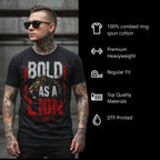 Bold as a Lion Men’s Heavyweight Christian T-Shirt | Undead Clothing Co.