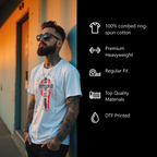 Crucified with Christ Men’s Heavyweight Christian T-Shirt Inverted | Undead Clothing Co.