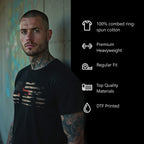 Shadow of The Cross Men’s Heavyweight Christian T-Shirt | Undead Clothing Co.