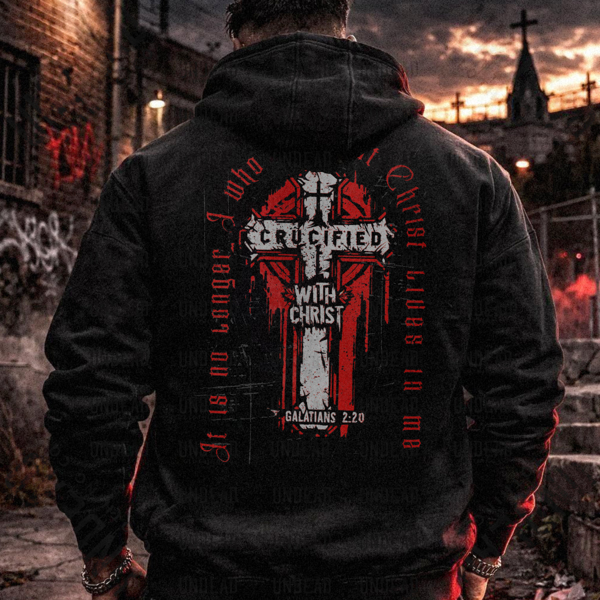 Crucified with Christ Hoodie