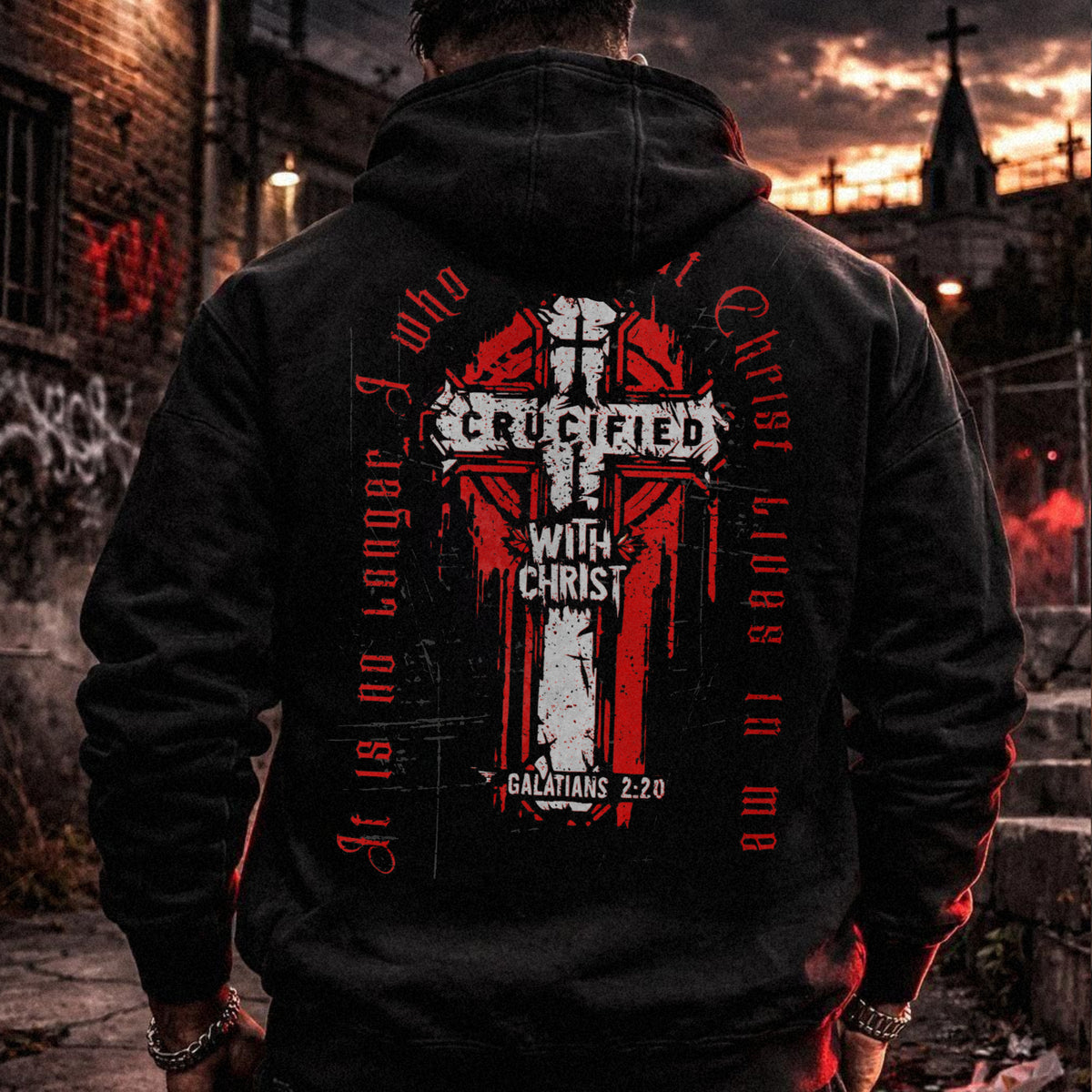 Crucified with Christ Hoodie