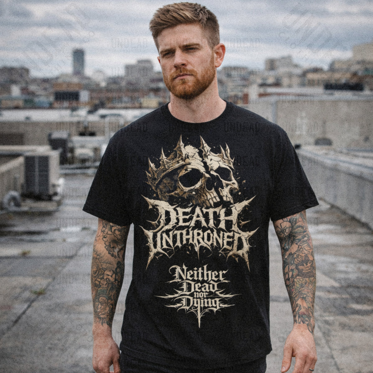 Christian T Shirt Death Unthroned Resurrection Faith Tee – Undead